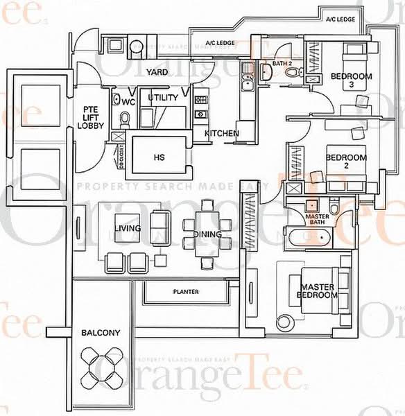 Residences @ Evelyn, Evelyn Road, Newton / Novena, 3 Bedrooms, 1,539 sqft, Condominium For Rent, by Alan Leong, 25319628 - PropertyGuru.com.sg