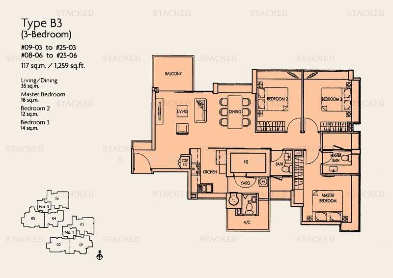 One St Michael's, 3 Saint Michael's Road, Balestier / Toa Payoh, 3 Bedrooms, 1,184 sqft, Condominium For Rent, by Simon Sim, 25321417 - PropertyGuru.com.sg