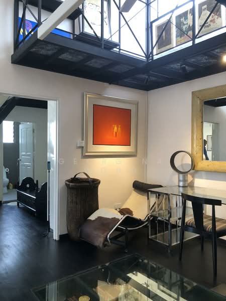 Soaring double height ceiling