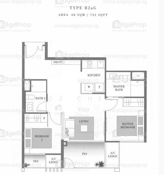 Can be turned into normal 2 bedder with no separation