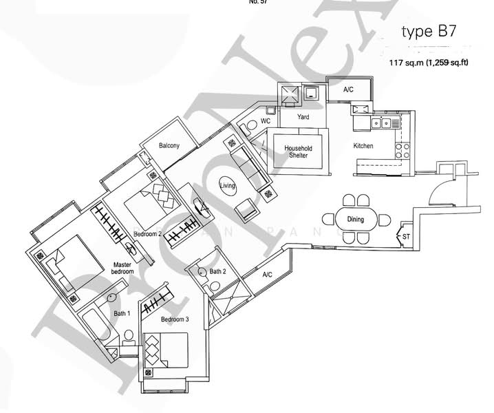 The Warren, 57 Choa Chu Kang Loop, Dairy Farm / Bukit Panjang / Choa Chu Kang, 3 Bedrooms, 1,259 sqft, Condominium For Rent, by Bryan Pang, 25325249 - PropertyGuru.com.sg