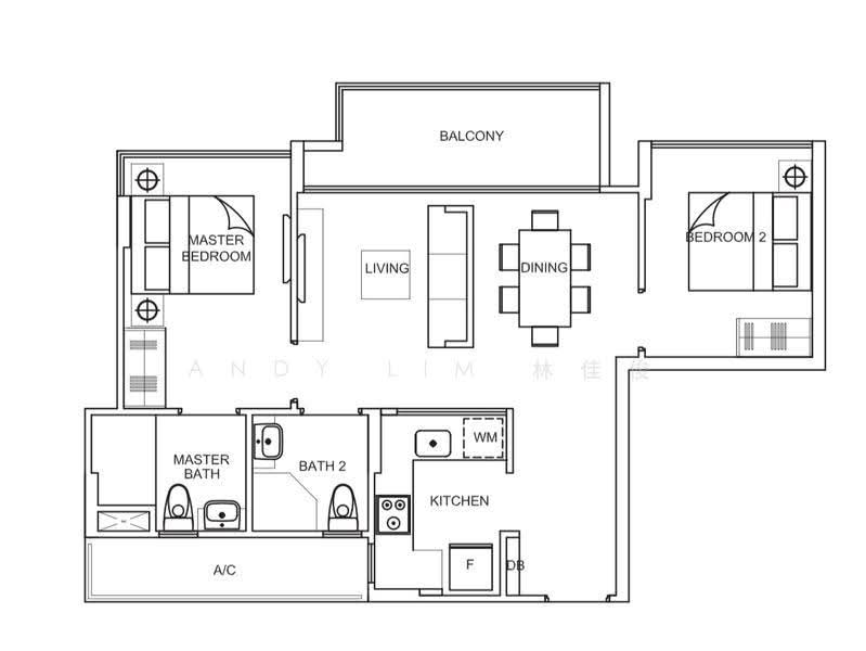 La Fiesta, 56 Sengkang Square, Hougang / Punggol / Sengkang, 2 Bedrooms, 754 sqft, Condominium For Rent, by Andy Lim 林佳俊, 25325557 - PropertyGuru.com.sg
