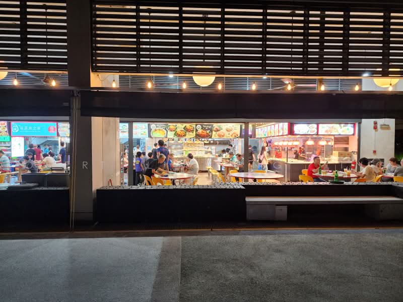 Queens Peak, 1 Dundee Road, 3 Bedrooms, 1,001 sqft, Condominium For Rent, by Robert  Lim Yung  Sing     林榮燊, 25325632 - side gate access to food court - PropertyGuru.com.sg