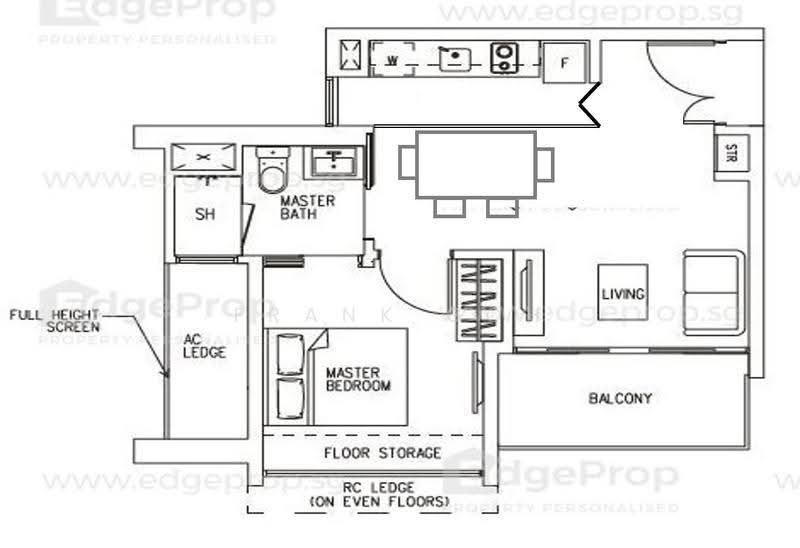 H2O Residences, 34 Fernvale Link, Seletar / Yio Chu Kang, 1 Bedroom, 527 sqft, Condominium For Sale, by Frank Goh, 25329476 - PropertyGuru.com.sg