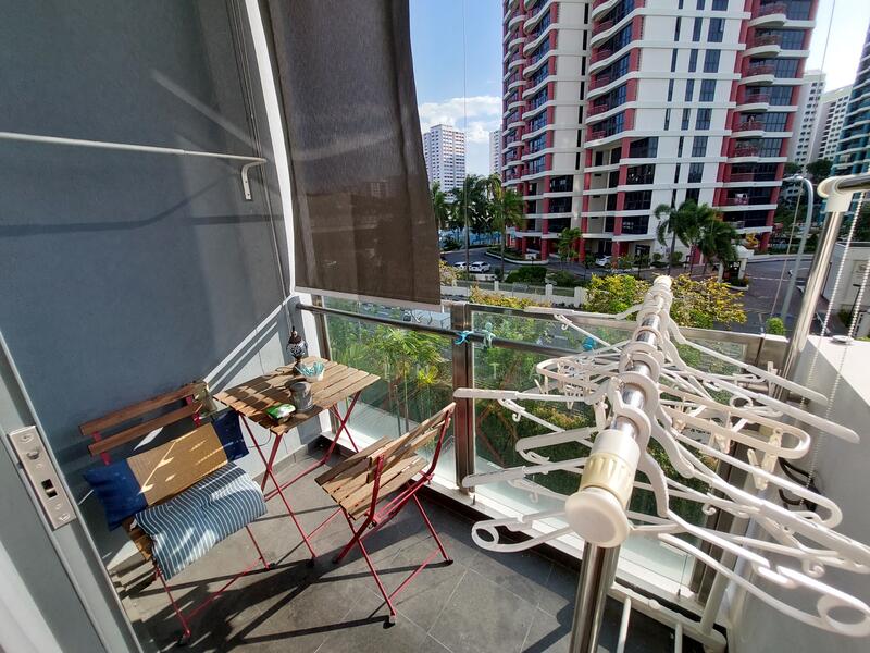 Urban Vista, 16 Tanah Merah Kechil Link, 1 Bedroom, 441 sqft, Condominium For Rent, by Colin Tan, 25330014 - Urban Vista (View from Balcony) - PropertyGuru.com.sg