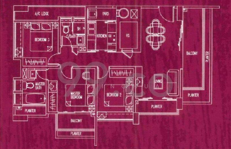 The Merlot, 101 Keng Lee Road, Farrer Park / Serangoon Rd, 3 Bedrooms, 1,099 sqft, Apartment For Rent, by Li Xinghua, 25333345 - PropertyGuru.com.sg