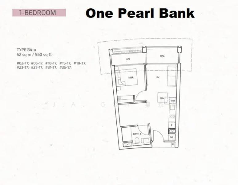 One Pearl Bank, 1 Pearl Bank, Alexandra / Commonwealth, 1 Bedroom, 560 sqft, Condominium For Rent, by J.A. Goh 吴永益, 25338546 - PropertyGuru.com.sg
