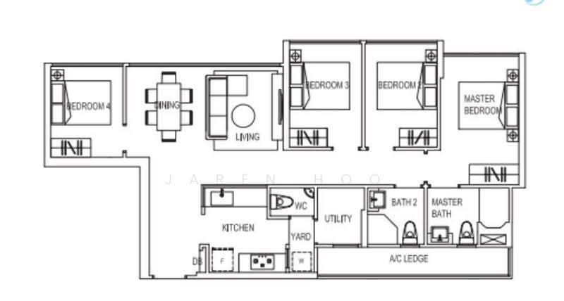Symphony Suites, 1 Yishun Close, Sembawang / Yishun, 4 Bedrooms, 1,023 sqft, Condominium For Rent, by Jaren Hoo, 25340758 - PropertyGuru.com.sg