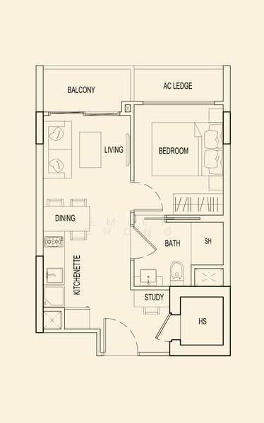 Parc Rosewood, 71 Rosewood Drive, Admiralty / Woodlands, 1 Bedroom, 431 sqft, Condominium For Rent, by Emily Chong, 25345125 - PropertyGuru.com.sg