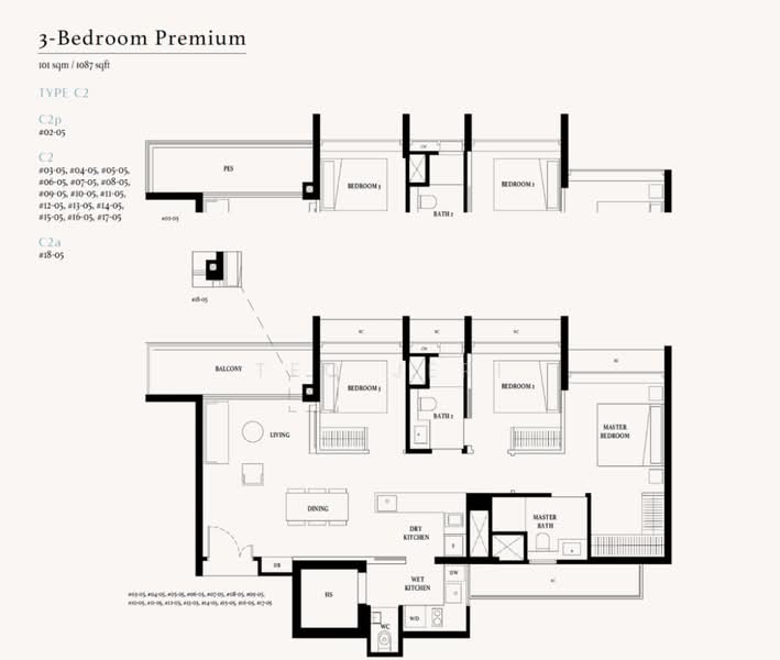 Arina East Residences, 6D Tanjong Rhu Road, 3 Bedrooms, 1,087 sqft, Condominium For Sale, by Teo Jeri, 25346630 - PropertyGuru.com.sg