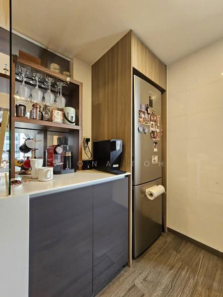 Botanique at Bartley, 233 Upper Paya Lebar Road, Hougang / Punggol / Sengkang, 2 Bedrooms, 732 sqft, Condominium For Sale, by Viona Toh, 25347083 - Well designed shelves and counter top space for your morning coffee or evening wine - PropertyGuru.com.sg