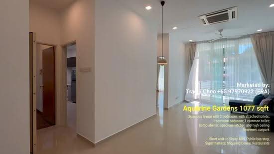 Aquarine Gardens, 91 Upper East Coast Road, East Coast / Marine Parade, 3 Bedrooms, 1,077 sqft, Apartment For Rent, by Tracci Cheo, 25348237 - PropertyGuru.com.sg