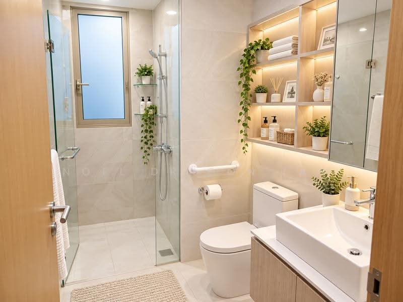 The Vales, 75 Anchorvale Crescent, Hougang / Punggol / Sengkang, 3 Bedrooms, 1,033 sqft, Executive Condominium For Sale, by Noel DRAGON Tan, 25349683 - Bathroom - PropertyGuru.com.sg