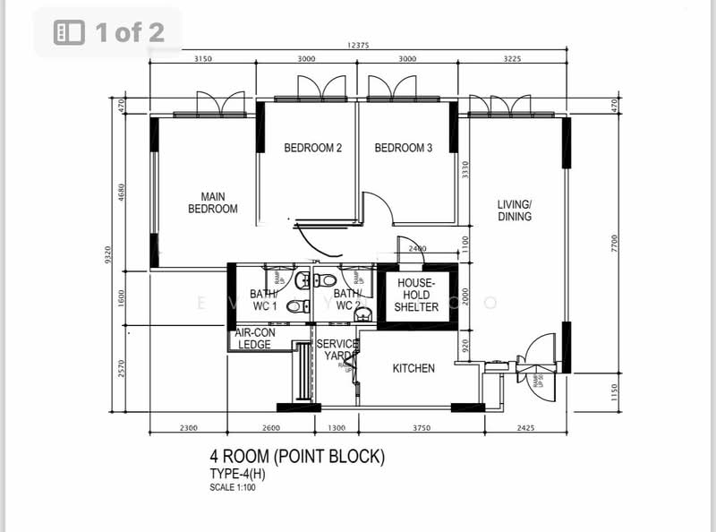 548B Segar Road, 548B Segar Road, 3 Bedrooms, 990 sqft, HDB Flat For Rent, by Evelyn Foo, 25354219 - New floor plan. Master room and 1 common bedroom converted to Master plus study/wardrobe. - PropertyGuru.com.sg