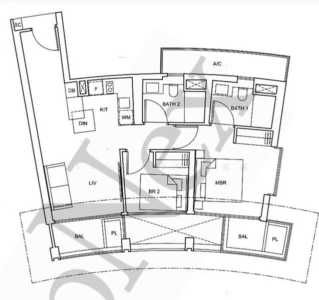 One Pearl Bank, 1 Pearl Bank, 2 Bedrooms, 807 sqft, Condominium For Sale, by Alson Teo, 25355381 - PropertyGuru.com.sg
