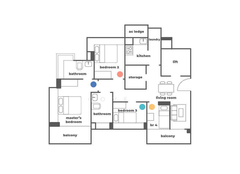 Esta Ruby, 500 Guillimard Road, Room Rental, 107 sqft, Condominium For Rent, by Cove, 25356047 - PropertyGuru.com.sg