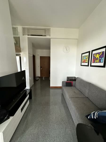 Seahill, 121 West Coast Crescent, 1 Bedroom, 495 sqft, Condominium For Rent, by Angela Lim, 25359903 - Spacious living room with queen-size sofa bed & a massage armchair - PropertyGuru.com.sg