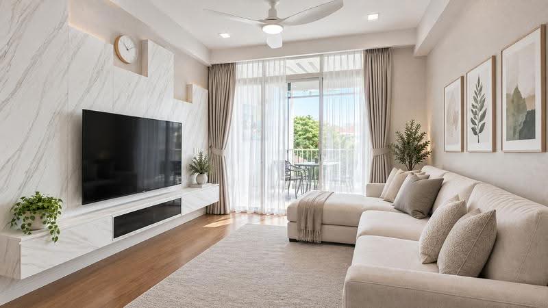 The Waterline, 167 Poh Huat Road West, Hougang / Punggol / Sengkang, 3 Bedrooms, 2,045 sqft, Condominium For Sale, by Paul Teo, 25361039 - Living Room - PropertyGuru.com.sg