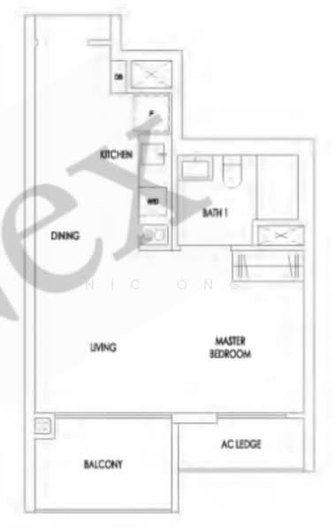 Treasure at Tampines, 25 Tampines Lane, 1 Bedroom, 463 sqft, Condominium For Rent, by Nic Ong, 25361609 - PropertyGuru.com.sg