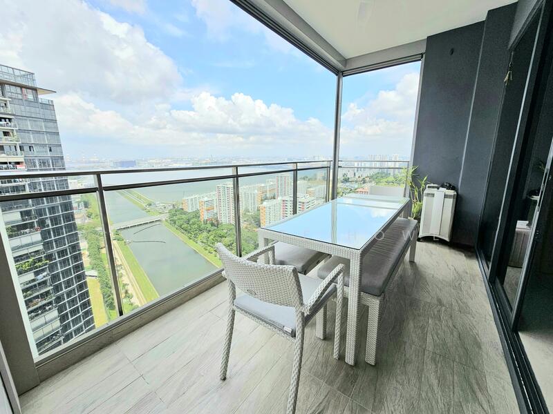 Dining set sits 8 comfortably