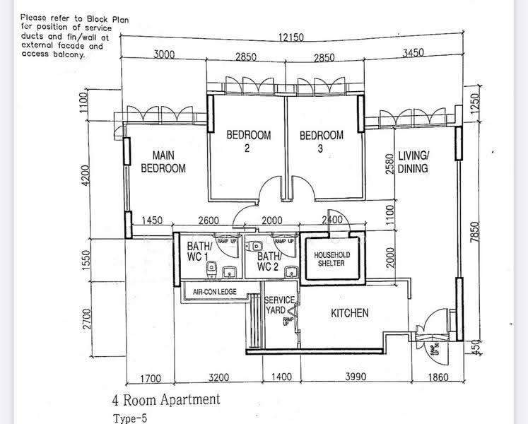 210A Punggol Place, 210A Punggol Place, Hougang / Punggol / Sengkang, 3 Bedrooms, 1,001 sqft, HDB Flat For Rent, by Rachel Koo, 25363721 - Not the actual floorplan - PropertyGuru.com.sg