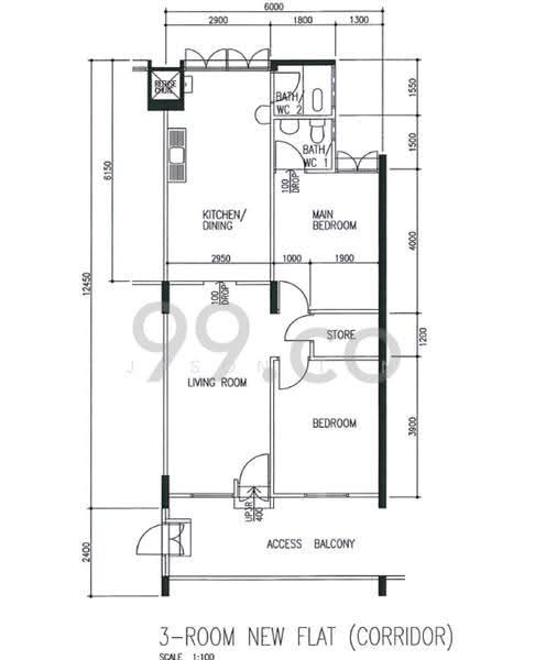 135 Bukit Batok West Avenue 6, 135 Bukit Batok West Avenue 6, Dairy Farm / Bukit Panjang / Choa Chu Kang, 2 Bedrooms, 882 sqft, HDB Flat For Rent, by Jason Tan, 25363724 - PropertyGuru.com.sg