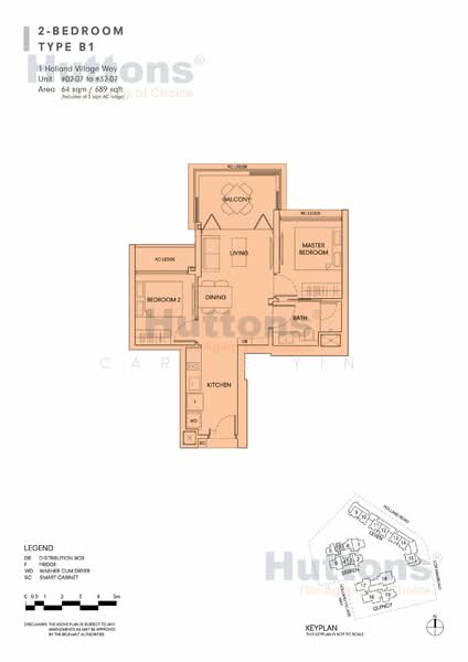 One Holland Village Residences, 5 Holland Village Way, 2 Bedrooms, 689 sqft, Condominium For Rent, by Carrie Yin, 25364704 - PropertyGuru.com.sg