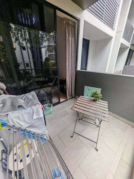 Balcony with outdoor furniture