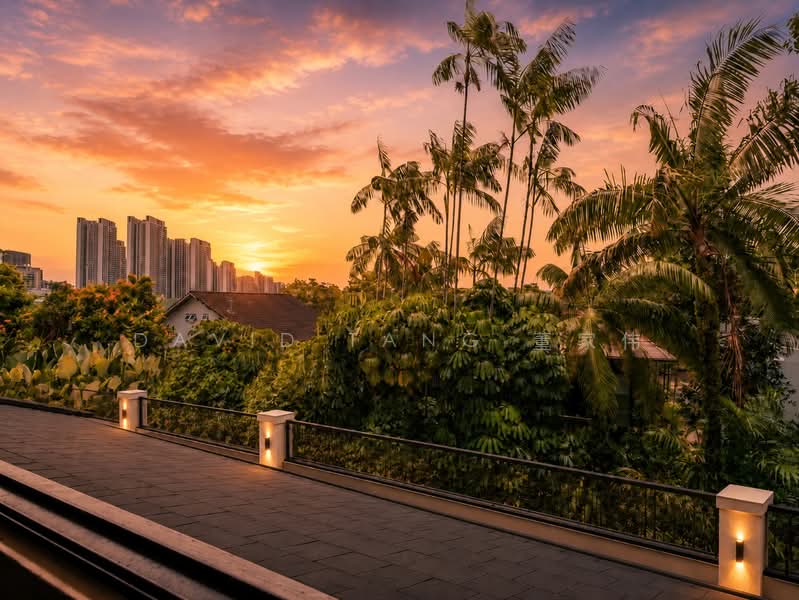 ⭐️ Charming Detached On Elevated Land, Sunset Vicinity ⭐️, Sunset Way, 4 Bedrooms, 3,500 sqft, Detached House For Sale, by David Tang 董家伟, 25365739 - View from the back. For illustration only. - PropertyGuru.com.sg