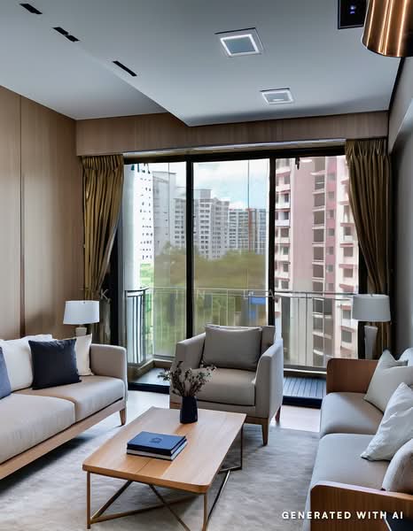 The Luxurie, 11 Compassvale Road, 1 Bedroom, 452 sqft, Condominium For Sale, by Kevin Lau, 25368452 - Photo enhanced with AI - PropertyGuru.com.sg
