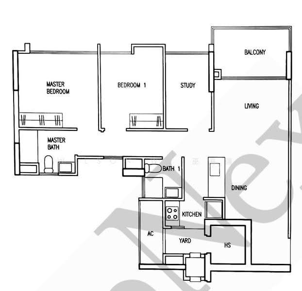 Parc Vera, 6 Hougang Street 32, Hougang / Punggol / Sengkang, 2 Bedrooms, 872 sqft, Condominium For Rent, by Wilson Wu 巫海强, 25372223 - PropertyGuru.com.sg