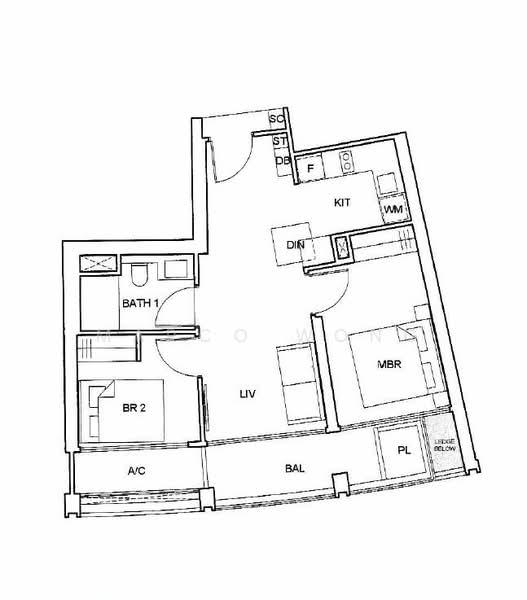 One Pearl Bank, 1 Pearl Bank, 2 Bedrooms, 700 sqft, Condominium For Rent, by Marco Wong, 25375889 - PropertyGuru.com.sg