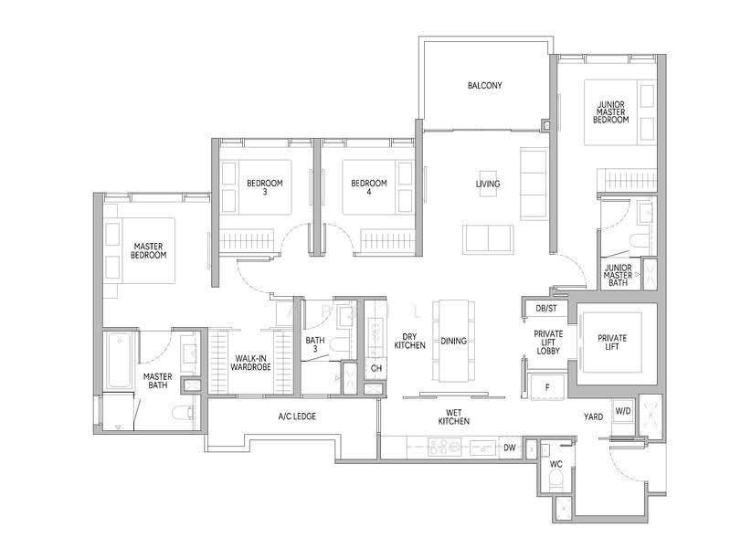 Union Square Residences, 28 Havelock Road,, Boat Quay / Raffles Place / Marina, 4 Bedrooms, 1,518 sqft, Condominium For Sale, by April Liu, 25380191 - PropertyGuru.com.sg