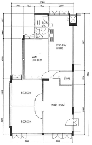 302 Ang Mo Kio Avenue 3, 302 Ang Mo Kio Avenue 3, Ang Mo Kio / Bishan / Thomson, 3 Bedrooms, 1,055 sqft, HDB Flat For Rent, by Mac Wee, 25389909 - PropertyGuru.com.sg