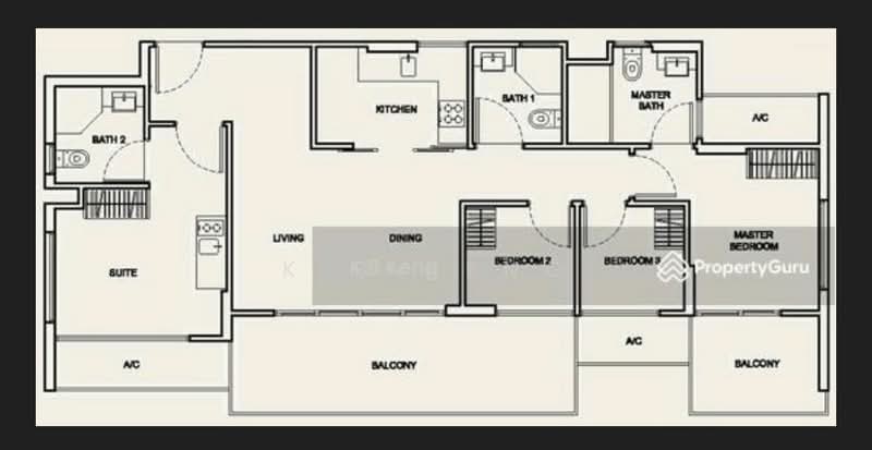 WhiteHaven, 334 Pasir Panjang Road, 1 Bedroom, 320 sqft, Apartment For Rent, by K B Keng, 25390038 - PropertyGuru.com.sg