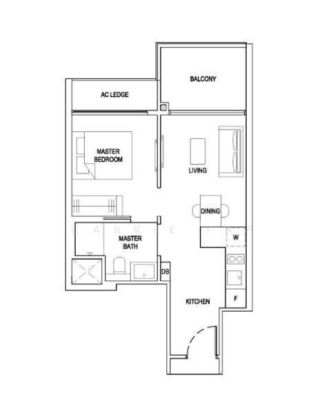 The Florence Residences, 87 Hougang Avenue 2, Hougang / Punggol / Sengkang, 1 Bedroom, 484 sqft, Condominium For Rent, by Carrie Yap, 25390882 - PropertyGuru.com.sg