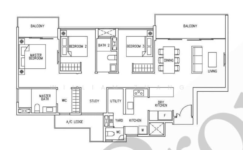 Ecopolitan, Punggol Walk, Hougang / Punggol / Sengkang, 3 Bedrooms, 1,216 sqft, Executive Condominium For Rent, by William Zhang, 25393149 - PropertyGuru.com.sg