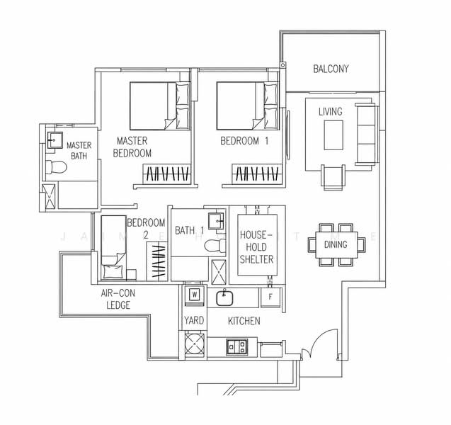 Watercolours, 23 Pasir Ris Link, 3 Bedrooms, 915 sqft, Executive Condominium For Rent, by Jaimie Ho Kit Mie, 25396664 - PropertyGuru.com.sg