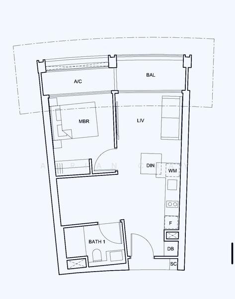 One Pearl Bank, 1 Pearl Bank, 1 Bedroom, 560 sqft, Condominium For Rent, by Adrian Chay, 25398333 - PropertyGuru.com.sg