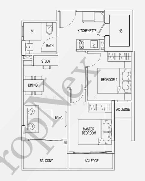 Parc Rosewood, 71 Rosewood Drive, Admiralty / Woodlands, 2 Bedrooms, 603 sqft, Condominium For Rent, by Phyllis Ngam, 25401795 - PropertyGuru.com.sg