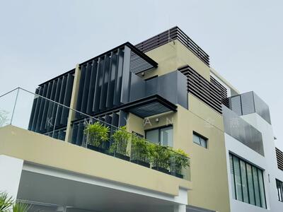 For Sale - Brand New Semi-D, 4 levels with Lift, beautiful swimming pool,6 bedrooms ensuite, park 3 cars inside