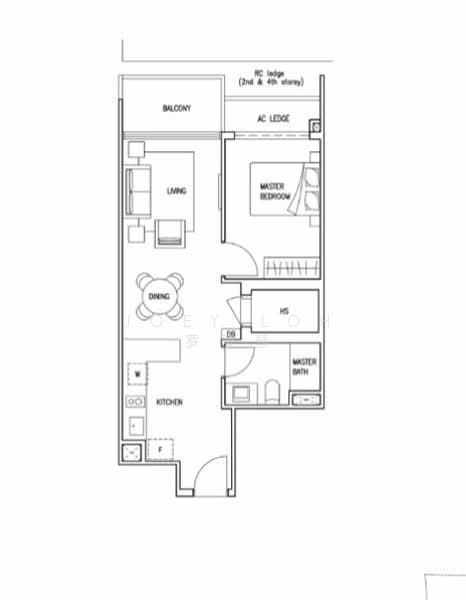 Kovan Jewel, 51 Kovan Road, 2 Bedrooms, 624 sqft, Condominium For Sale, by Joey Loh 罗雪慧, 25408263 - PropertyGuru.com.sg