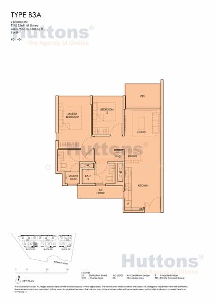 Peak Residence, 333 Thomson Road, 2 Bedrooms, 807 sqft, Condominium For Rent, by Oliver Tan, 25408936 - PropertyGuru.com.sg