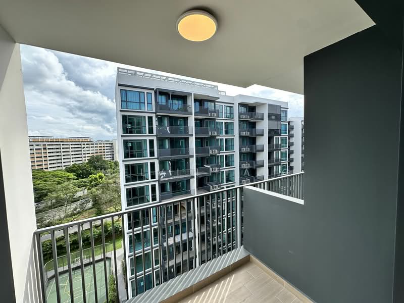 Treasure at Tampines, 15 Tampines Lane, 2 Bedrooms, 592 sqft, Condominium For Rent, by Melvin Fang, 25409967 - Balcony - PropertyGuru.com.sg