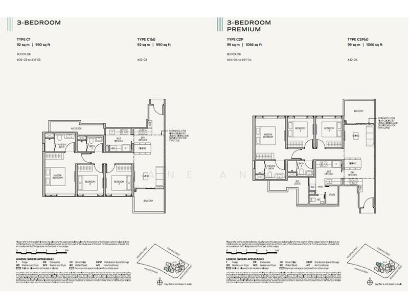 3br 990sf & 3br Premium 1066sf