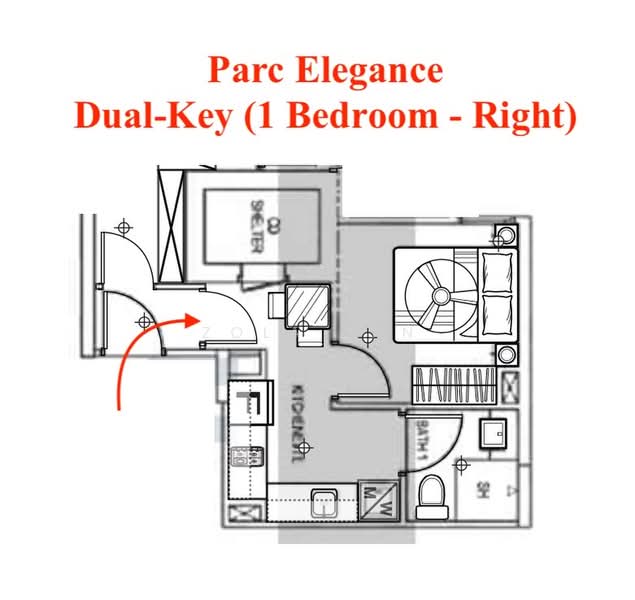 Parc Elegance, 15 Telok Kurau Road, 1 Bedroom, 361 sqft, Condominium For Rent, by Zola Tan, 25417903 - PropertyGuru.com.sg