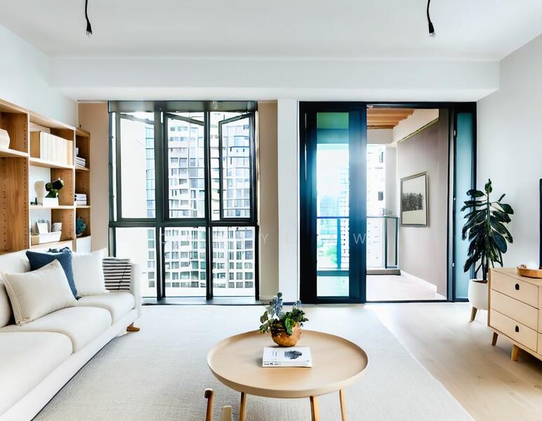 Virtual Staging of the Living Hall