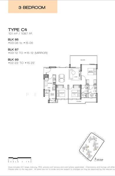 Vue 8 Residence, 93 Pasir Ris Heights, Pasir Ris / Tampines, 3 Bedrooms, 1,087 sqft, Condominium For Rent, by Peter Ng, 25422375 - PropertyGuru.com.sg