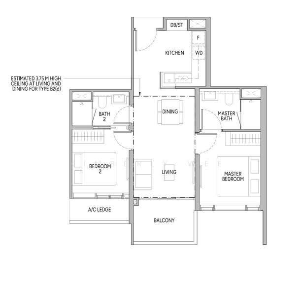 Union Square Residences, Havelock Road, Boat Quay / Raffles Place / Marina, 2 Bedrooms, 710 sqft, Condominium For Sale, by Kimberly Wee, 25428199 - PropertyGuru.com.sg