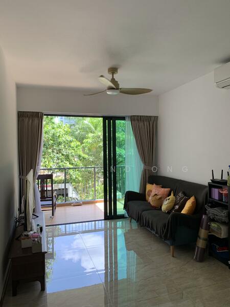 Spacious Living Room and Balcony